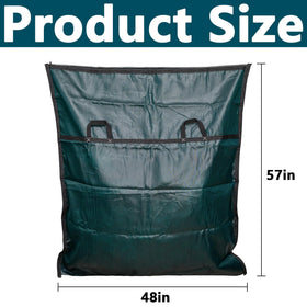 Adnee stowaway bag showing zipper closure keeps pool covers secure