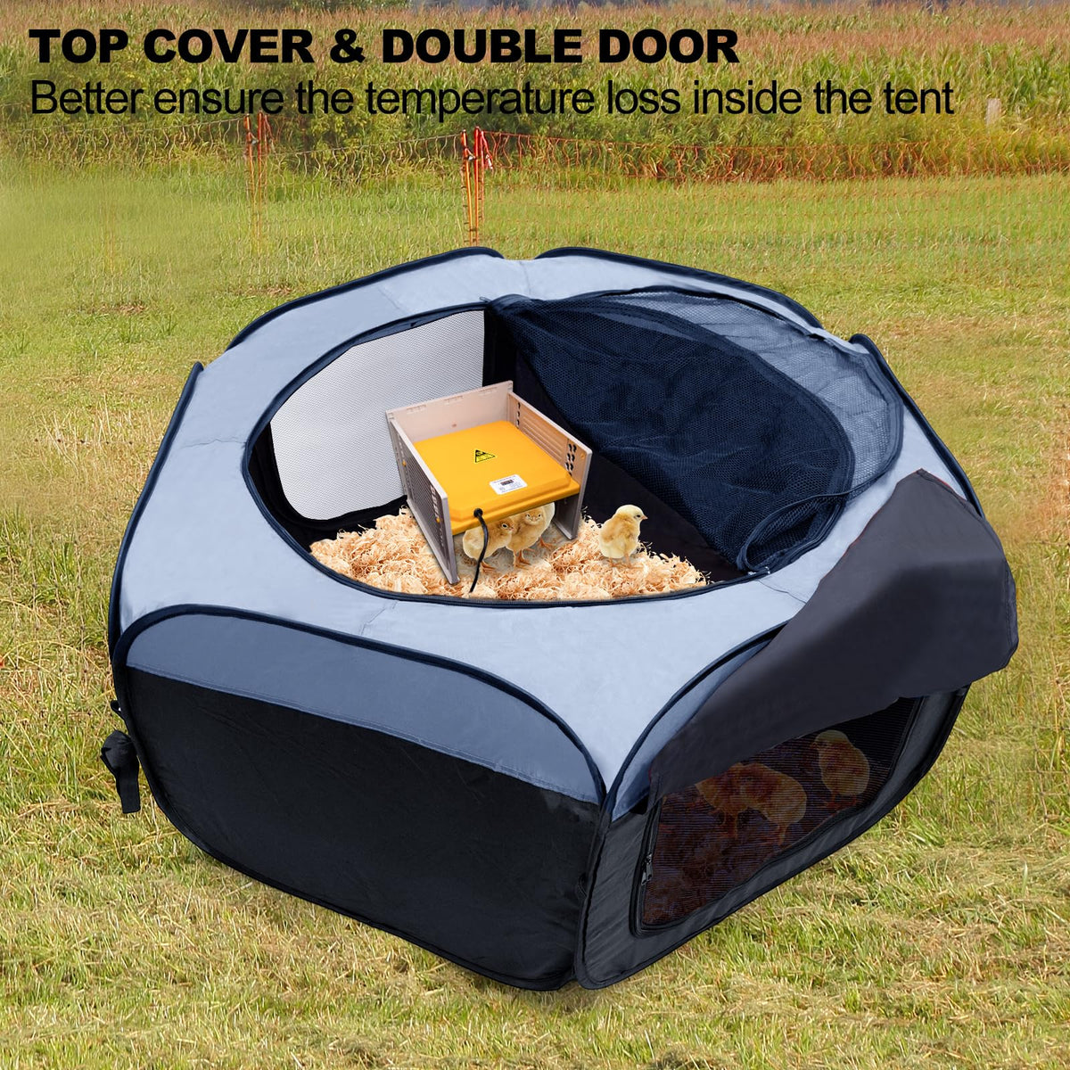 Adnkwolivt blue brooder box foldable design enables easy outdoor storage