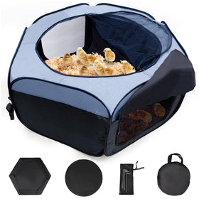 Adnkwolivt chick brooder box with dual doors for safe chick housing.
