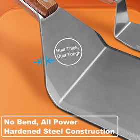 Adoco full tang handle with triple rivets offers sturdy daily performance.