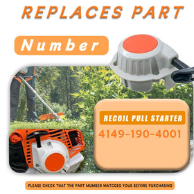 Adorih FS94 recoil starter back view, durable OEM-quality build