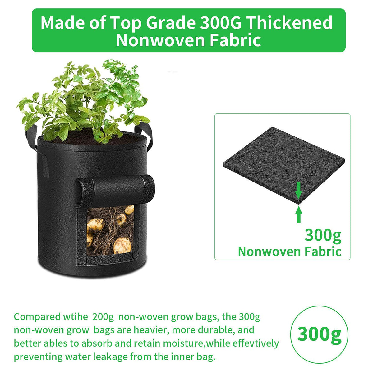 ADORMA breathable design enables quick drainage and healthy roots