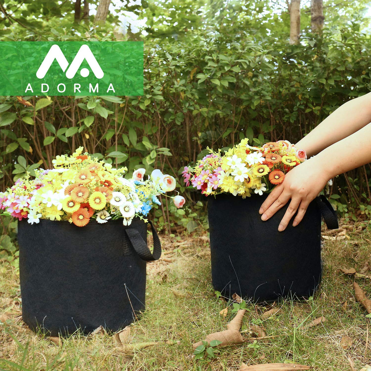 ADORMA large-capacity 3-gallon grow bags suitable for different plants