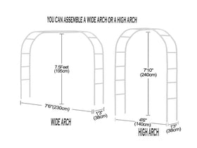 Adorox arch-stable base design ensures secure outdoor placement.