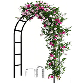 Adorox garden arch stand offers a sturdy outdoor backdrop for events.