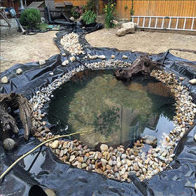 Adroiteet garden fountain liner in HDPE supports steady water flow