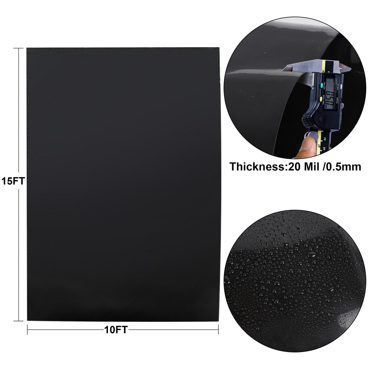 Adroiteet koi pond liner emphasizing durability for long-lasting water features