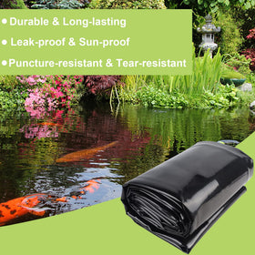 Adroiteet leak-proof pond liner helps minimize soil intrusion