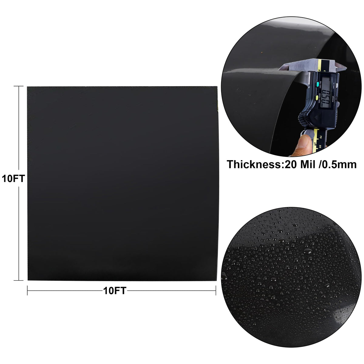 Adroiteet outdoor pond liner durability for sun exposure and long life.