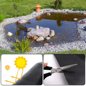 Adroiteet pond liner easy installation supports quick setup and shaping.