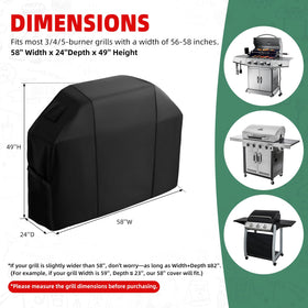 ADTOGA UV-resistant grill cover helps prevent fading during long sunny seasons