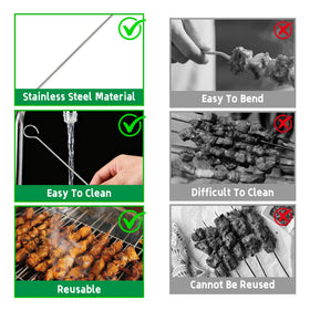 ADULLPONY piercing tip skewers for quick meat prep.