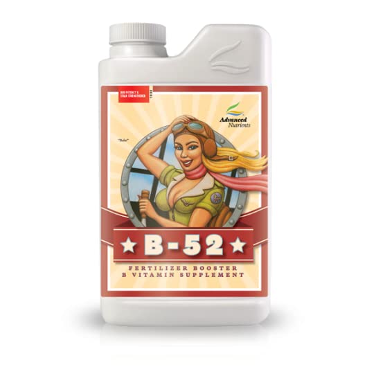 Advanced Nutrients B-52 bottle ready for hydroponic and soil feeding, boosting growth and metabolism