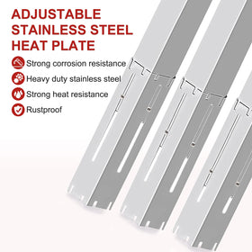 Adjustable length from 11.75 to 21 inches improves grill compatibility