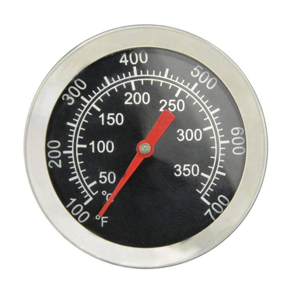Adviace BBQ thermometer 2in dial view for precise grill temperature.