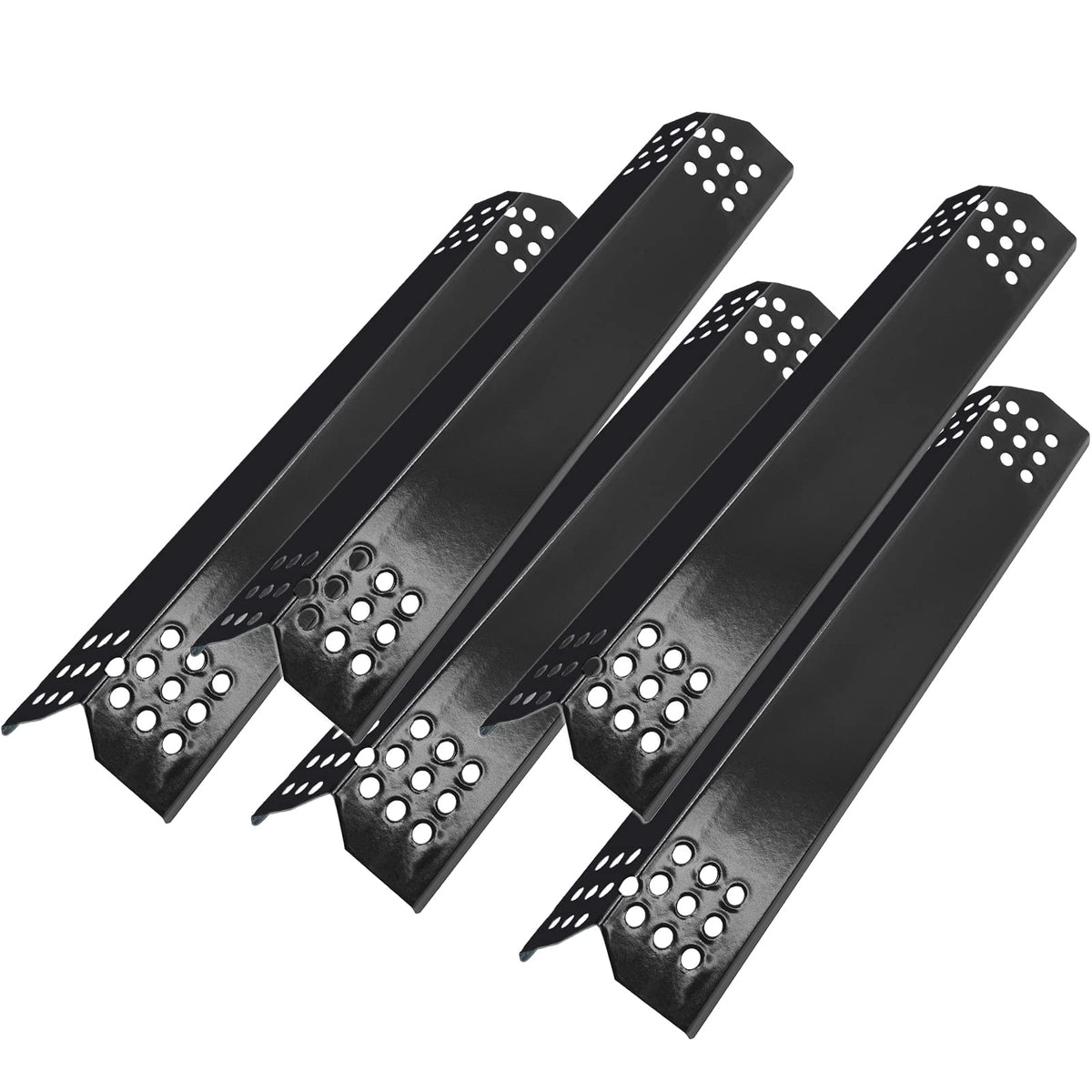 Adviace flame tamers five-pack for Nexgrill ensuring even heat distribution.