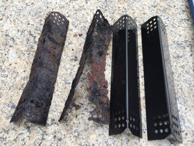 Adviace flame tamers compatibility guide for Nexgrill and Grill Master models.