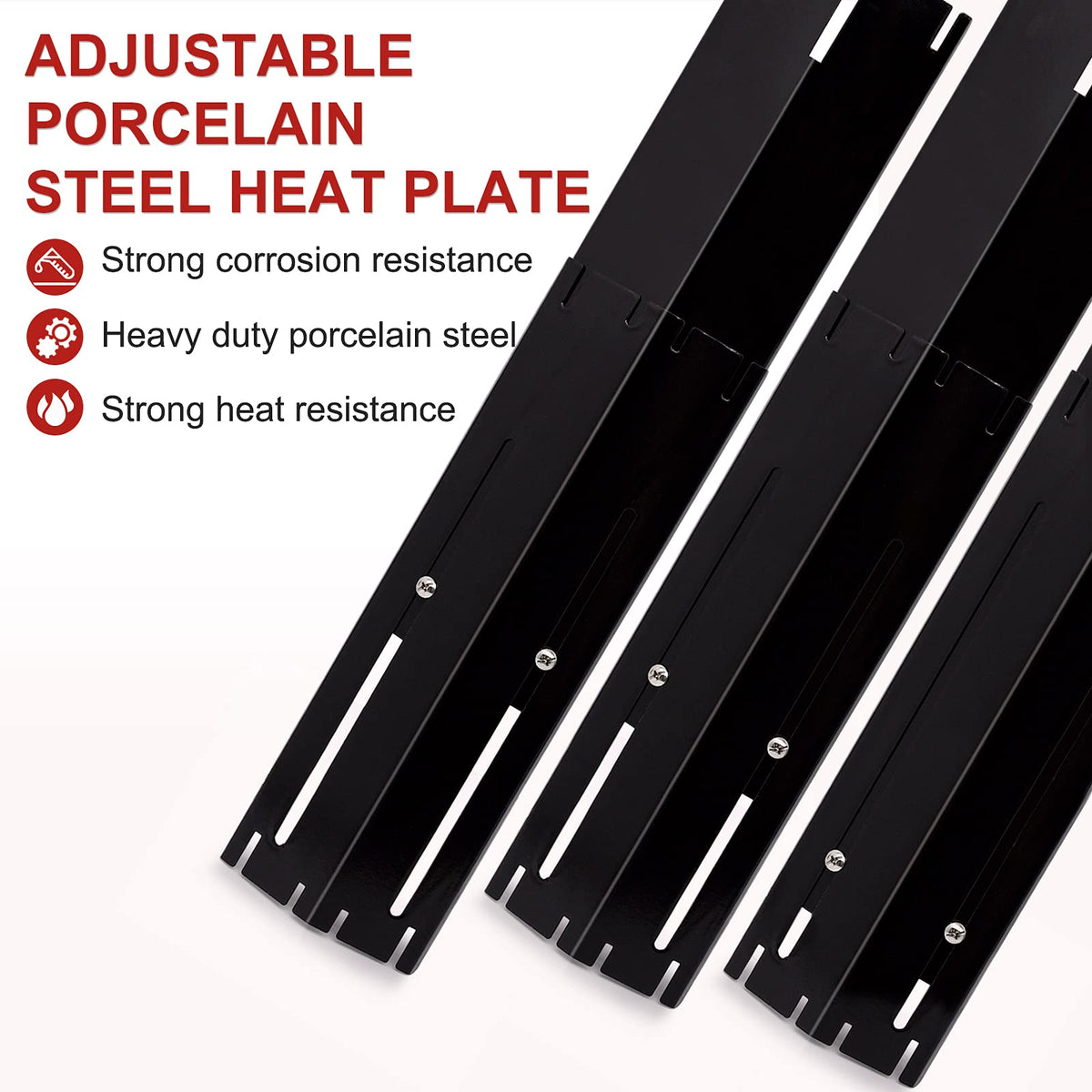 Adviace porcelain steel heat tent on a grill burner