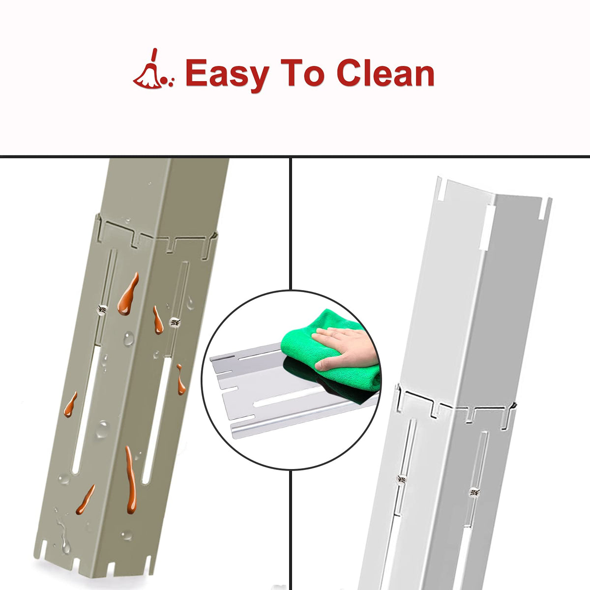 Replacement parts restore even heat and shield burners