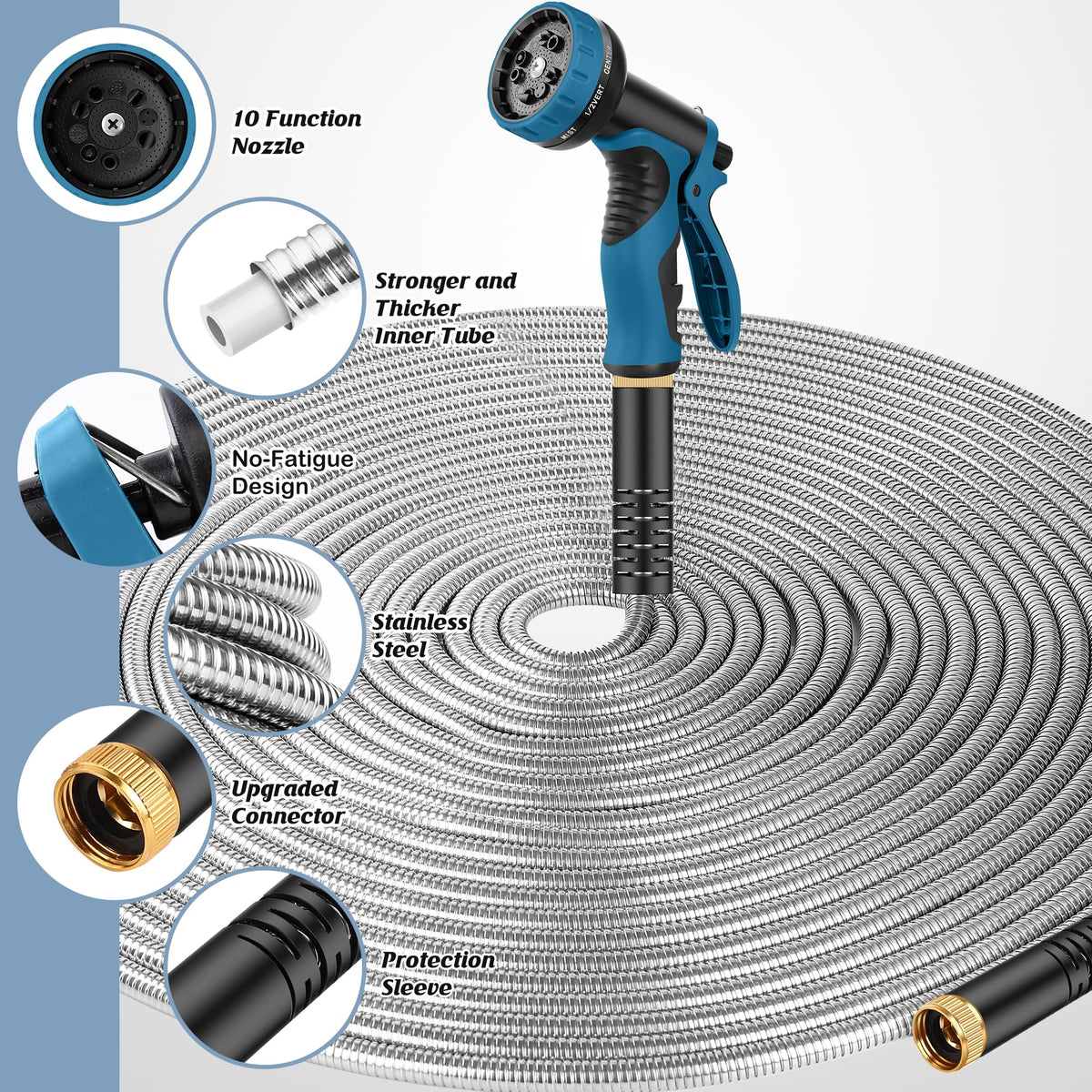 Advinski Garden Hose 10-function nozzle for versatile tasks