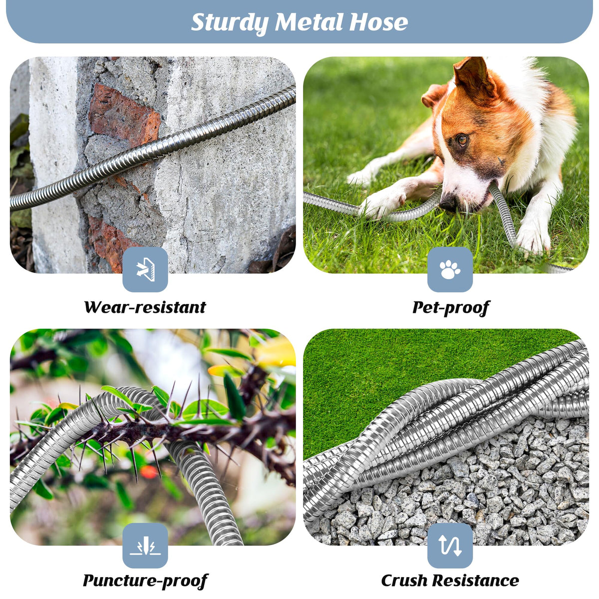 Advinski Garden Hose aluminum-coated connectors resist leaks