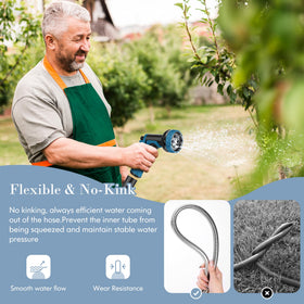 Advinski Garden Hose puncture-proof body withstands everyday wear