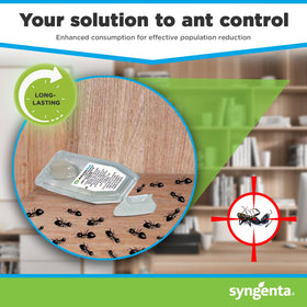 Indoor application of Advion gel station in kitchen corner