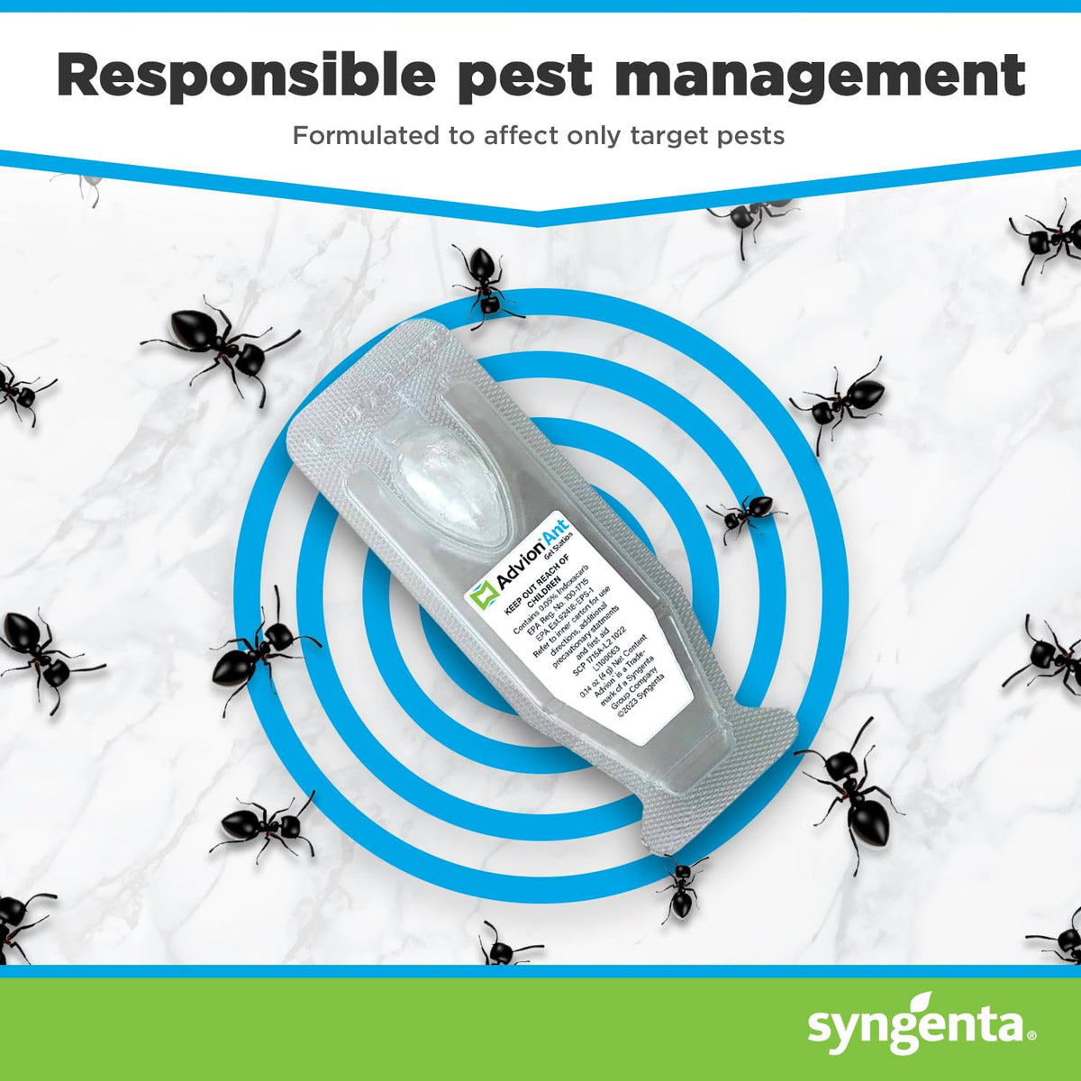 Outdoor use in patio or garden with ant activity