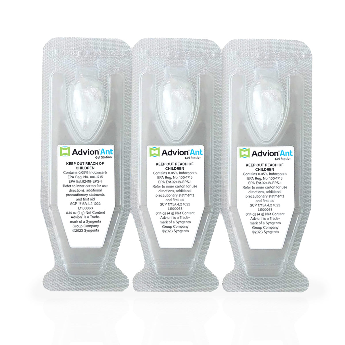 Advion ant gel station ready-to-use bait near a foraging trail for quick colony control