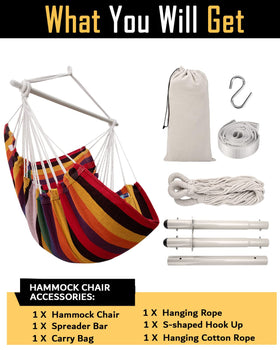 ADVOKAIR Hammock Chair cleaning-friendly design is easy to machine wash.