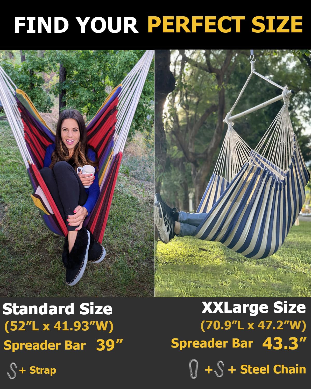 ADVOKAIR includes 1-meter chain, S-hook, and snap hook for quick setup.