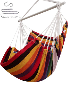 ADVOKAIR Hammock Chair setup demonstrates secure, simple installation.