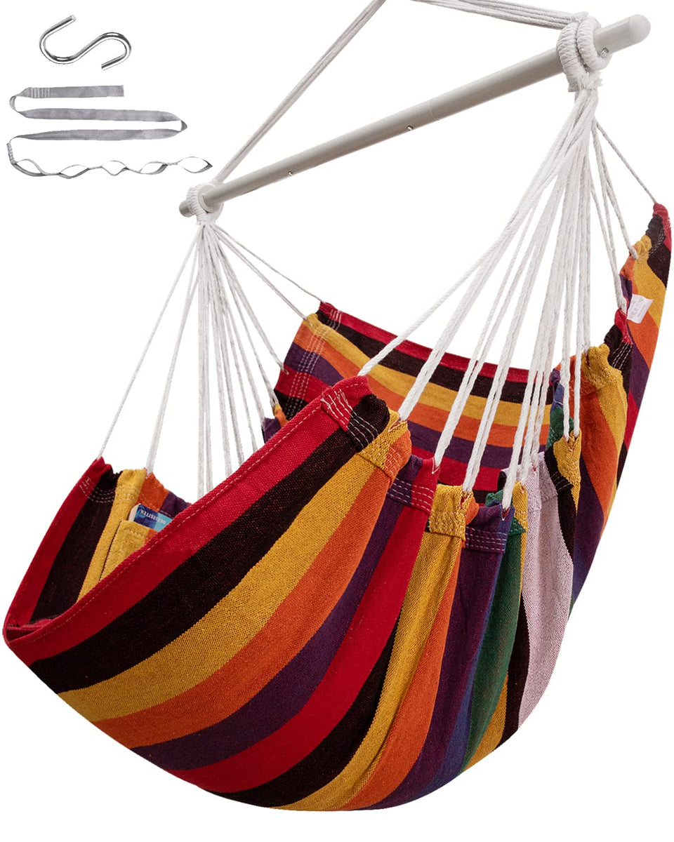 ADVOKAIR Hammock Chair setup demonstrates secure, simple installation.