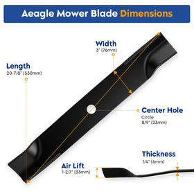 Aeagle blades compatibility chart for 60-inch John Deere decks and models