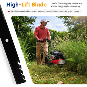 Aeagle 61-inch deck blade pack, convenient 3-pack for replacements.