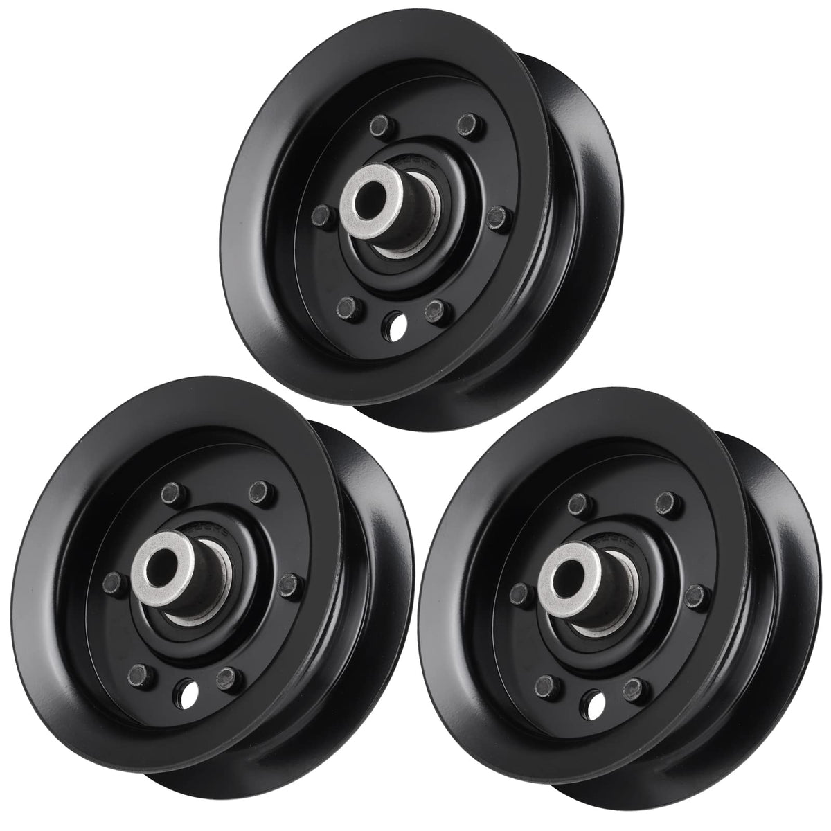 Aeagle flat idler pulley on Exmark Quest 42-inch deck supports belt alignment