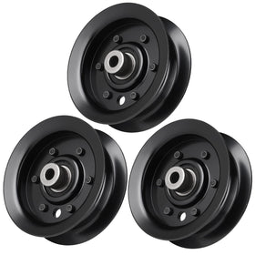 Aeagle flat idler pulley on Exmark Quest 42-inch deck supports belt alignment