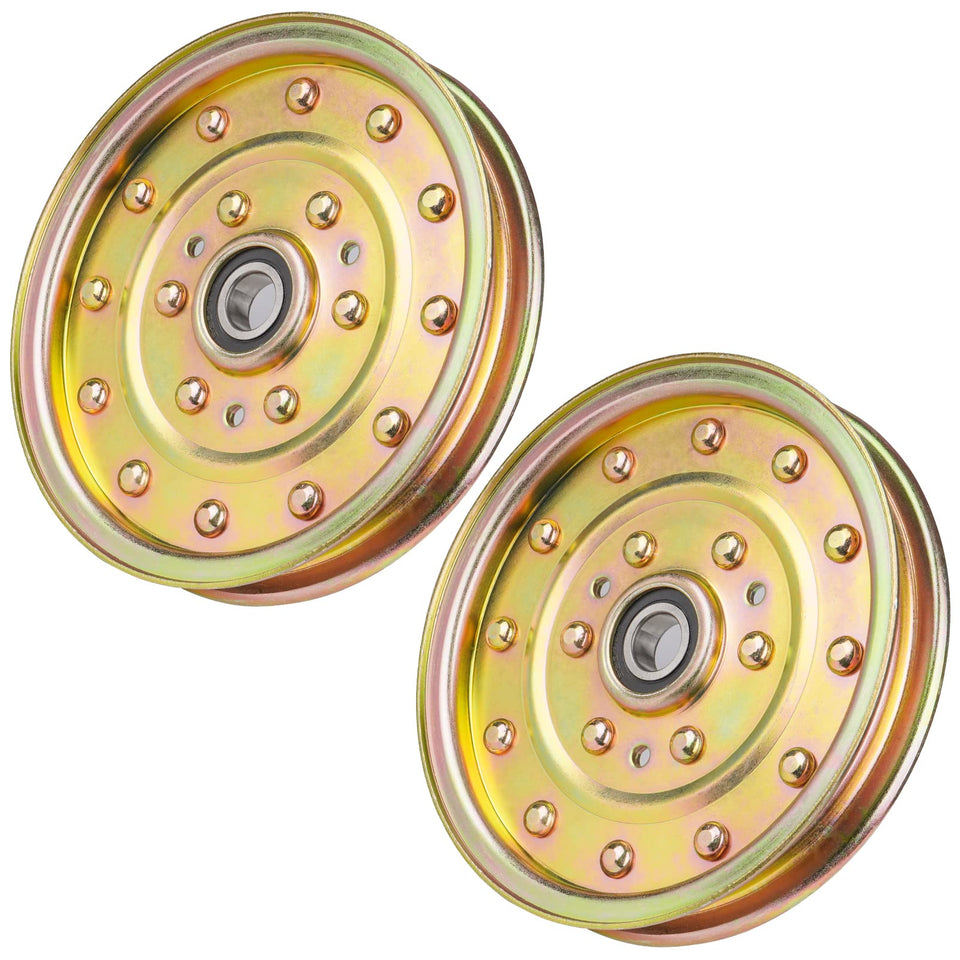 Aeagle idler pulley for 52-72 inch mower decks improves belt alignment.