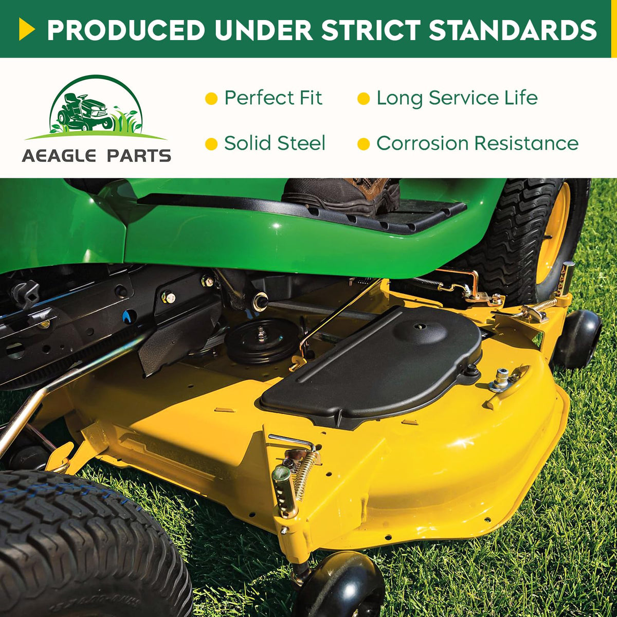 Aeagle idler-pulley warranty card included ensures coverage.