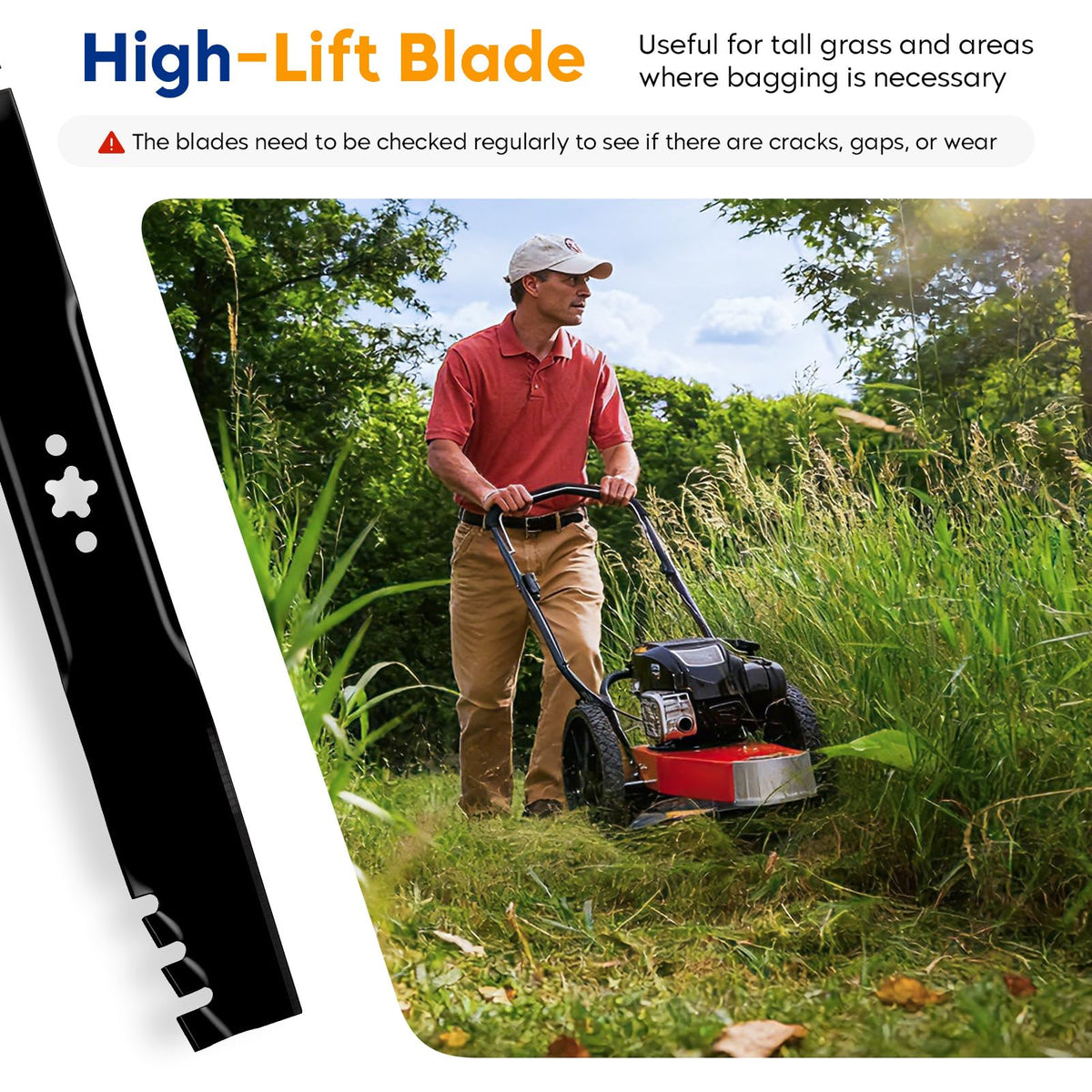 Aeagle blade edges protected by safety paint and resharpenable.