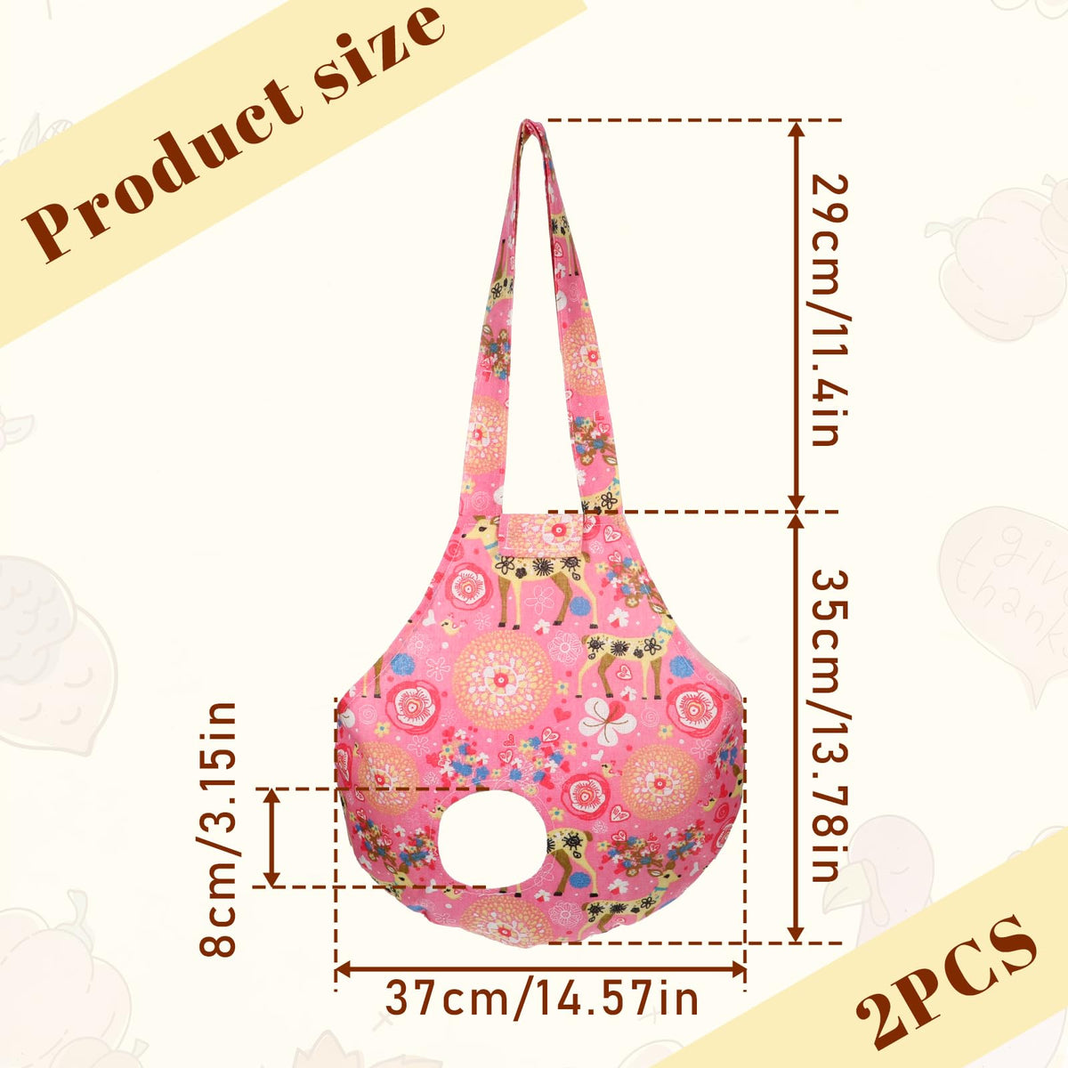 Aeaocvo blue daisy pattern chicken carrier bag for stylish transport