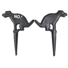 Aebor black cast-iron yard marker for garden use.
