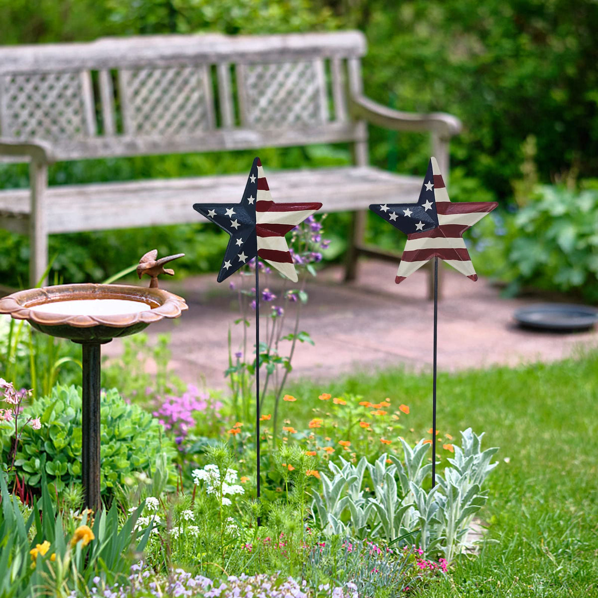 Aecipl vintage country primitive accent for garden and entryways.
