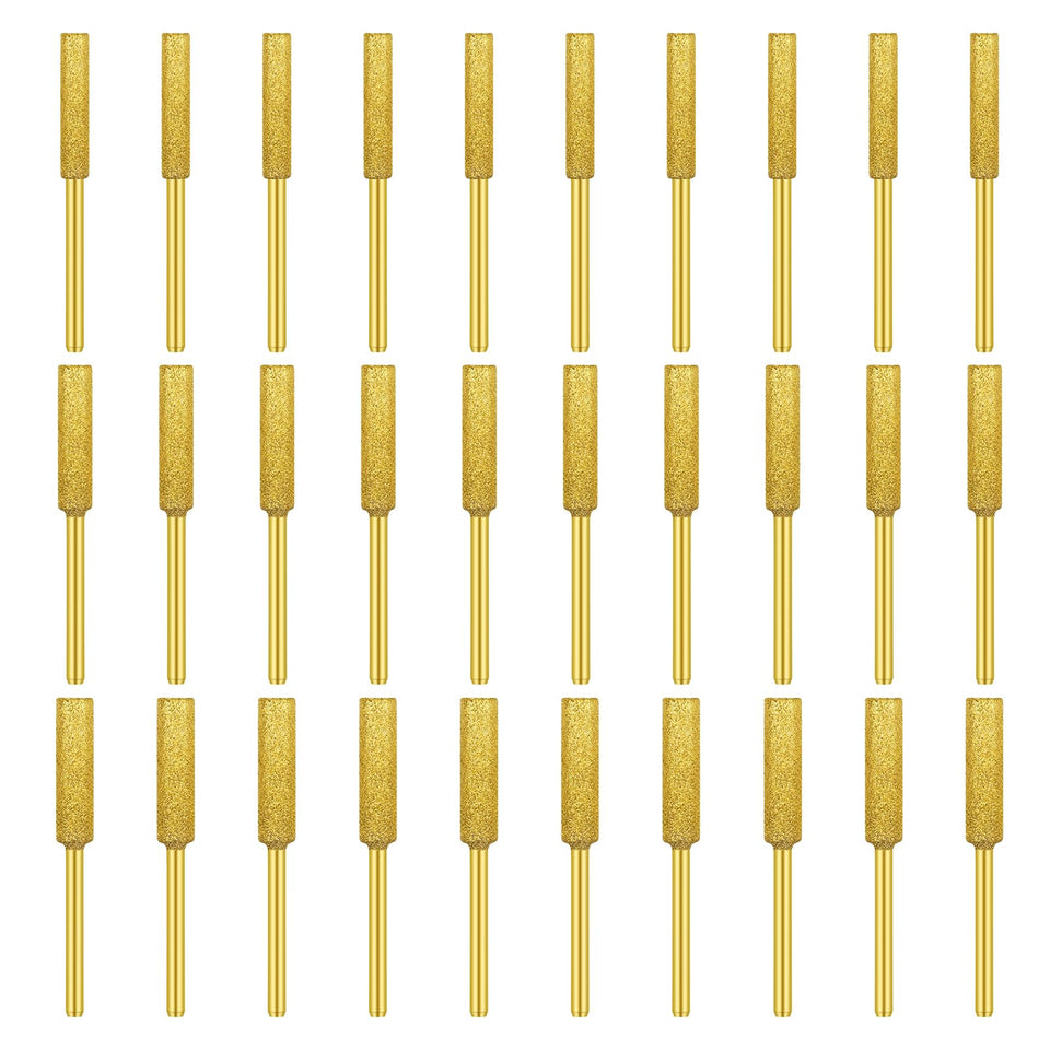 Aecsze 30pc gold diamond sharpener bits for precise chainsaw sharpening