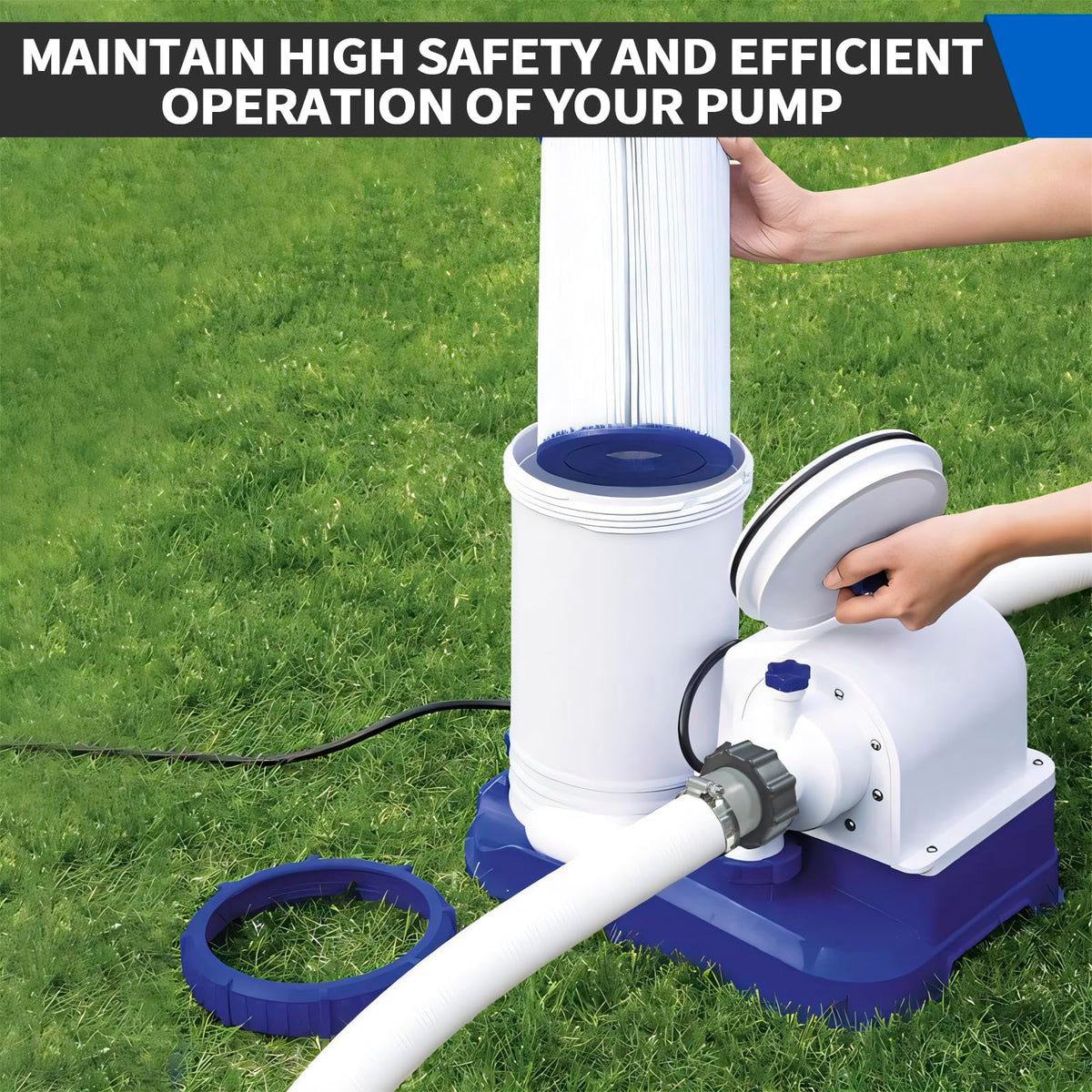 Aecsze rubber washers provide reliable seals for pool hoses