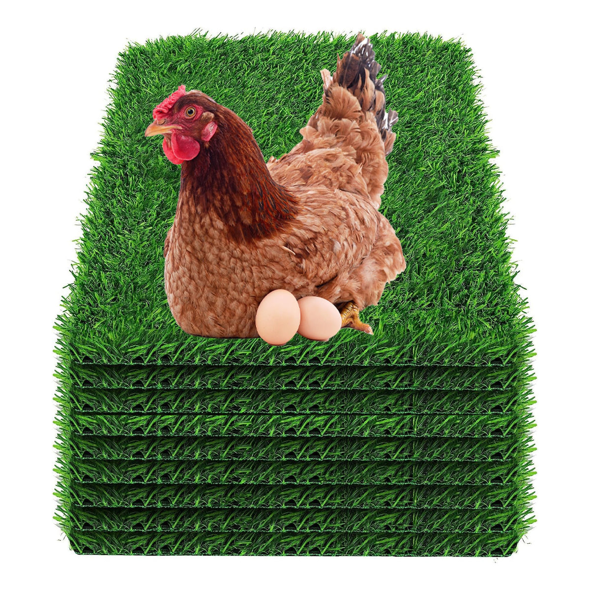 AEFPOYMXU Nesting Pad grass texture provides soft comfort and easy cleaning for nests.