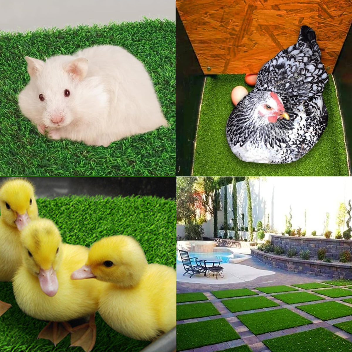 AEFPOYMXU Nesting Pad thick grass fibers give a soft, protective underfoot feel.