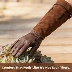 Aegend durable cowhide gloves built to last through gardening