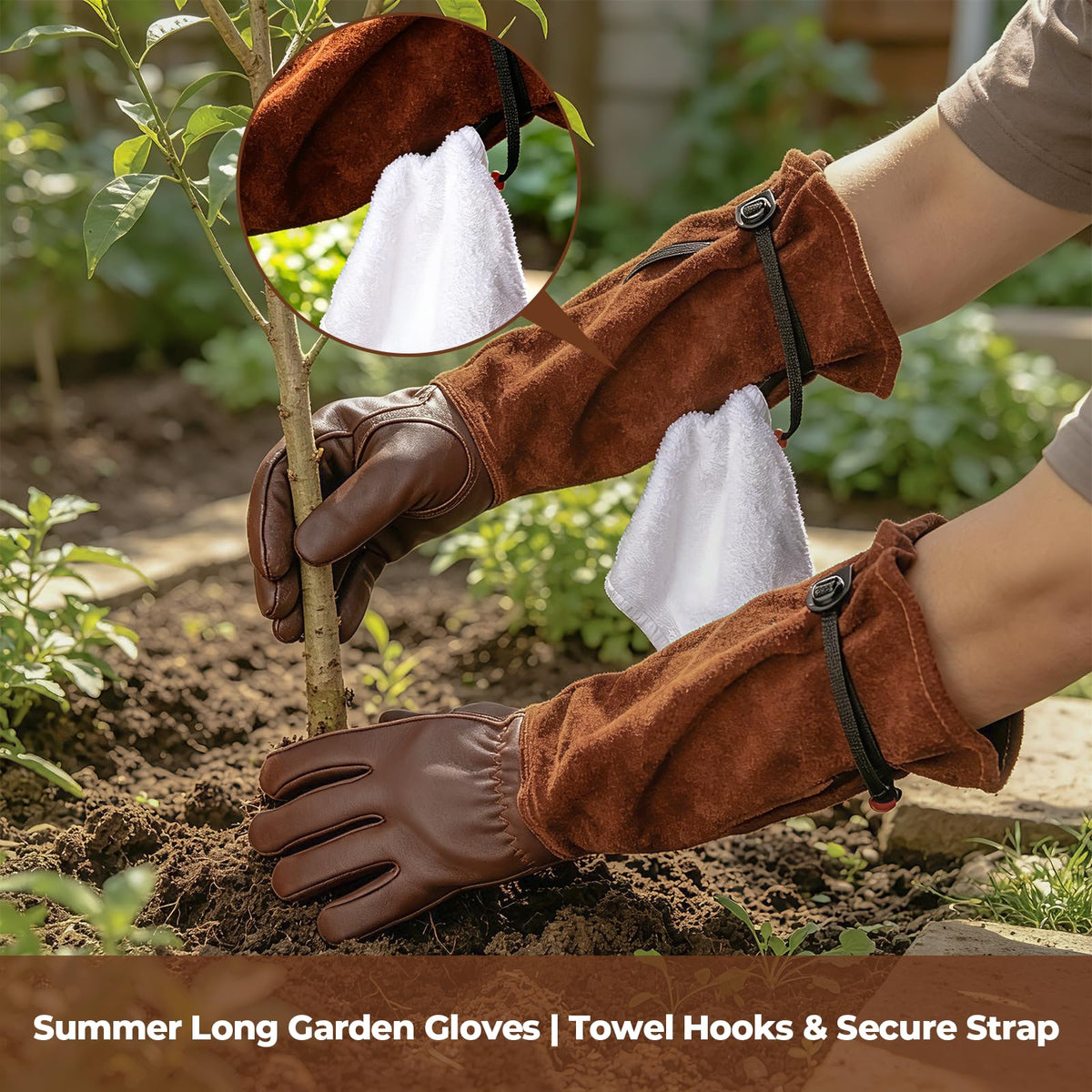 Aegend gloves provide sun protection for extended outdoor tasks