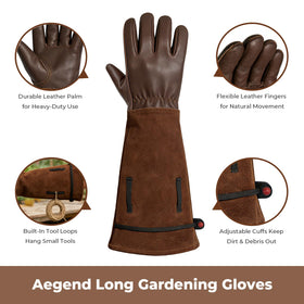 Aegend gloves with built in tool loops for easy access